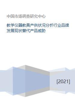 教学仪器教具产供状况分析行业品牌发展现状替代产品威胁